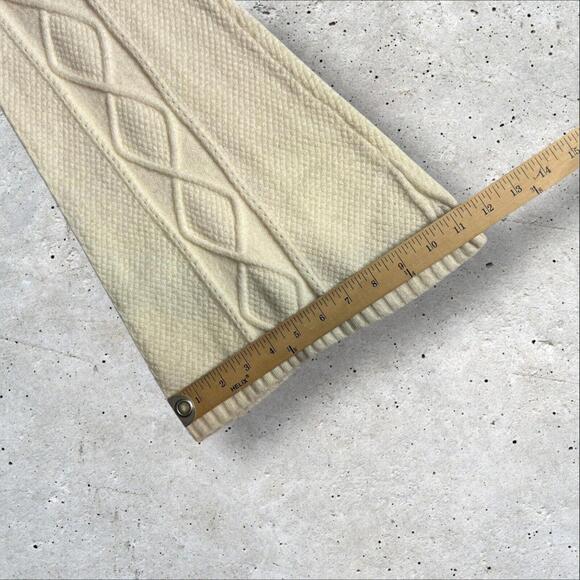 Edikted Knitted Pants Women’s Ray Cable Stitch‎ Knit Flare Sweater Pants Size S - Picture 6 of 6